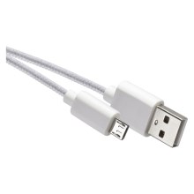 Câble USB connecteur USB 2.0 A /micro connecteur USB B blanc