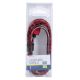 Câble USB USB A / port Micro USB 1m rouge