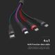 Câble USB  USB-A / USB Lightning / MicroUSB / USB-C 1,2m multicolore