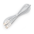 Câble USB USB-C / connecteur USB-C 60W 1m blanc