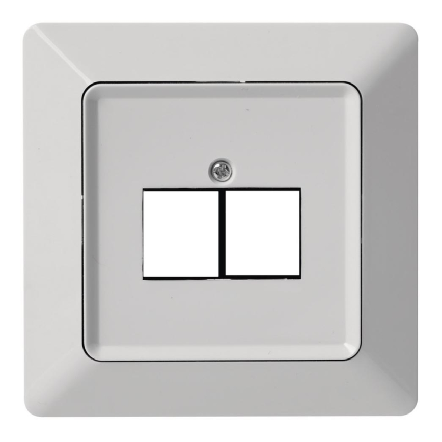 Cache prise 2xRJ45