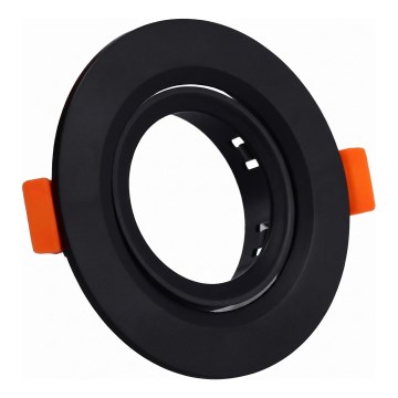 Cadre de finition pour spot encastré GU10, Ø 9 cm, noir