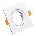 Cadre pour luminaire encastré GU10 9x9 cm blanc