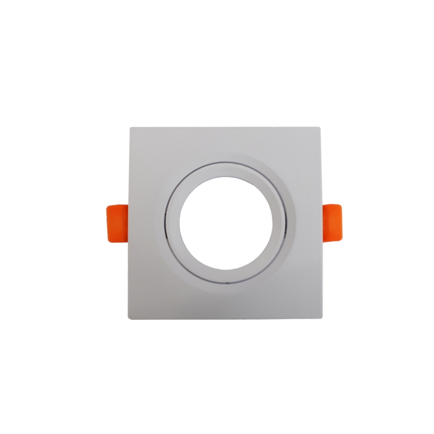 Cadre pour luminaire encastré GU10 9x9 cm blanc
