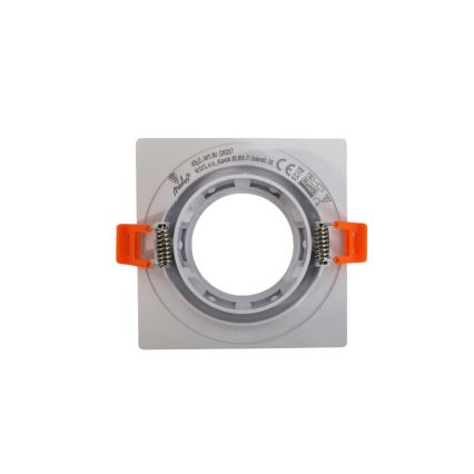 Cadre pour luminaire encastré GU10 9x9 cm blanc