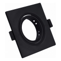Cadre pour spot encastré GU10 9×9 cm, noir