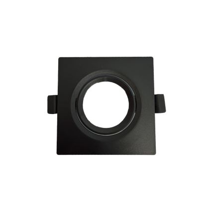 Cadre pour spot encastré GU10 9×9 cm, noir