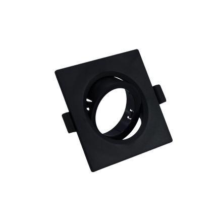 Cadre pour spot encastré GU10 9×9 cm, noir