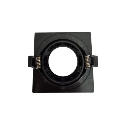 Cadre pour spot encastré GU10 9×9 cm, noir