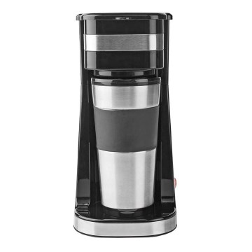 Cafetière pour 1 tasse (0,4 l) avec mug de voyage