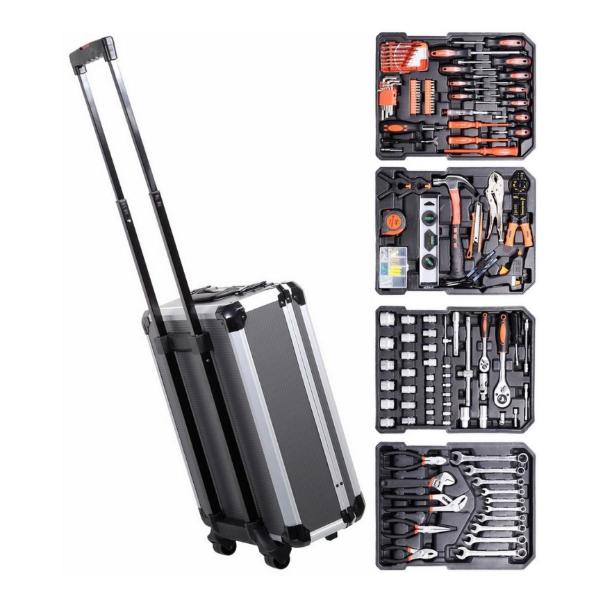 Mallette outils complète 900 pièces en aluminium Chariot à outils - Ciel &  terre