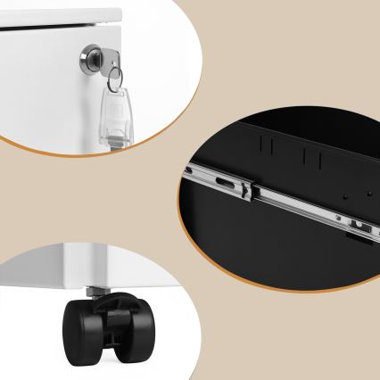 Caisson de bureau SECURIO blanc