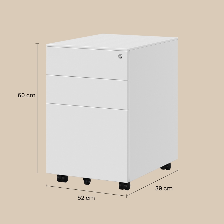 Caisson de bureau SECURIO blanc