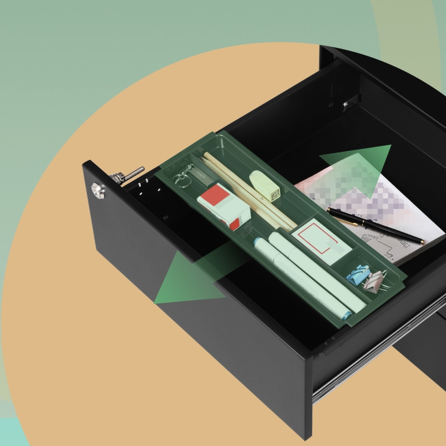 Caisson de bureau SECURIO noir