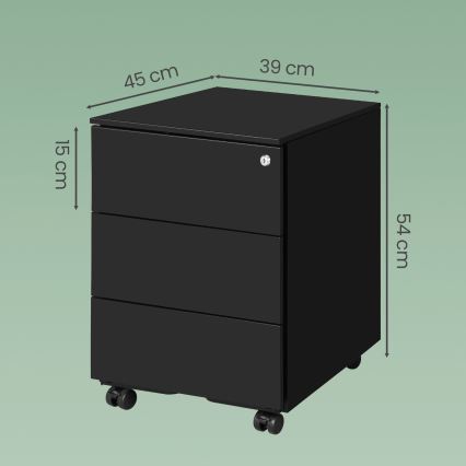 Caisson de bureau SECURIO noir