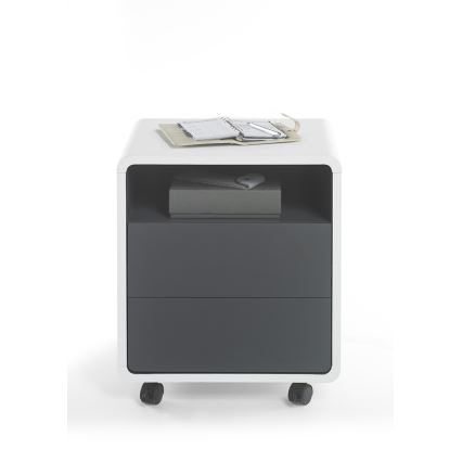 Caisson de bureau TEO blanc/anthracite