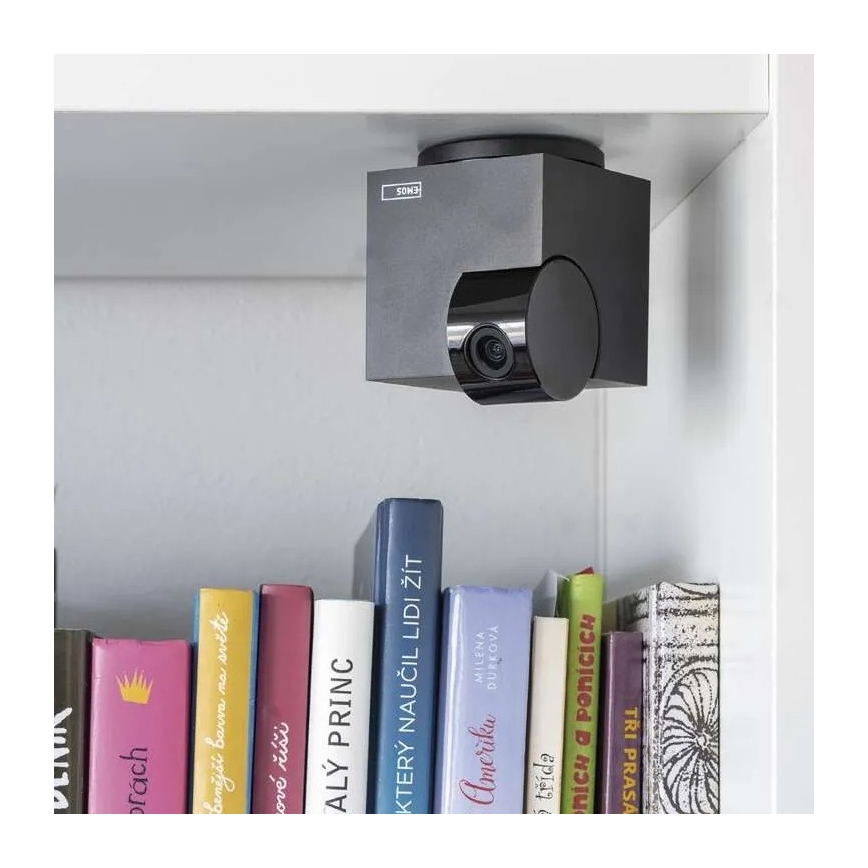 Caméra connectée d'intérieur pivotante avec détecteur de mouvement GoSmart 5V Wi-Fi Tuya noir