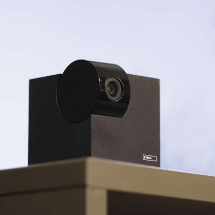 Caméra connectée d'intérieur pivotante avec détecteur de mouvement GoSmart 5V Wi-Fi Tuya noir