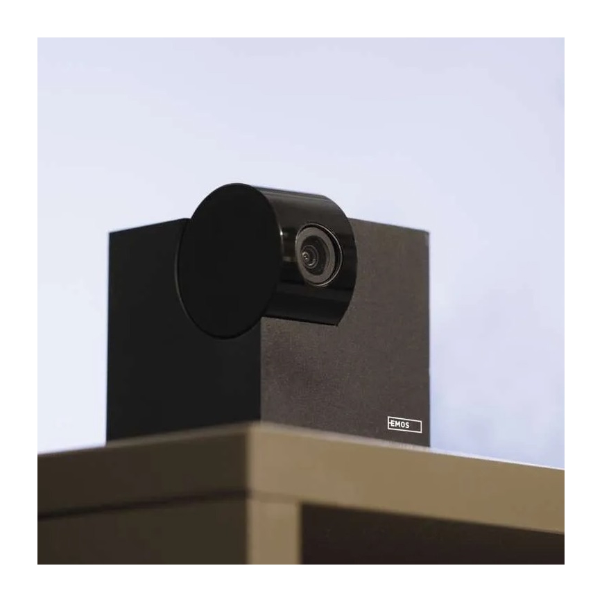 Caméra connectée d'intérieur pivotante avec détecteur de mouvement GoSmart 5V Wi-Fi Tuya noir