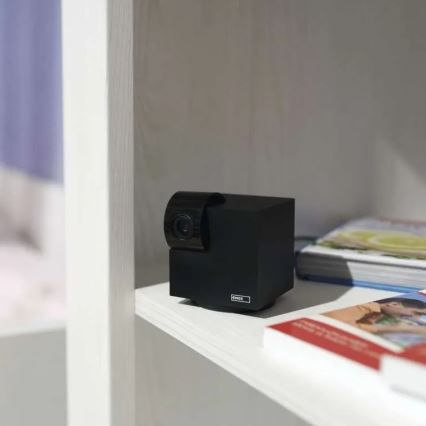 Caméra connectée d'intérieur pivotante avec détecteur de mouvement GoSmart 5V Wi-Fi Tuya noir
