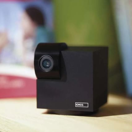 Caméra connectée d'intérieur pivotante avec détecteur de mouvement GoSmart 5V Wi-Fi Tuya noir