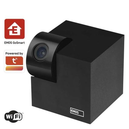 Caméra connectée d'intérieur pivotante avec détecteur de mouvement GoSmart 5V Wi-Fi Tuya noir