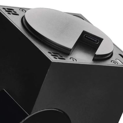 Caméra connectée d'intérieur pivotante avec détecteur de mouvement GoSmart 5V Wi-Fi Tuya noir