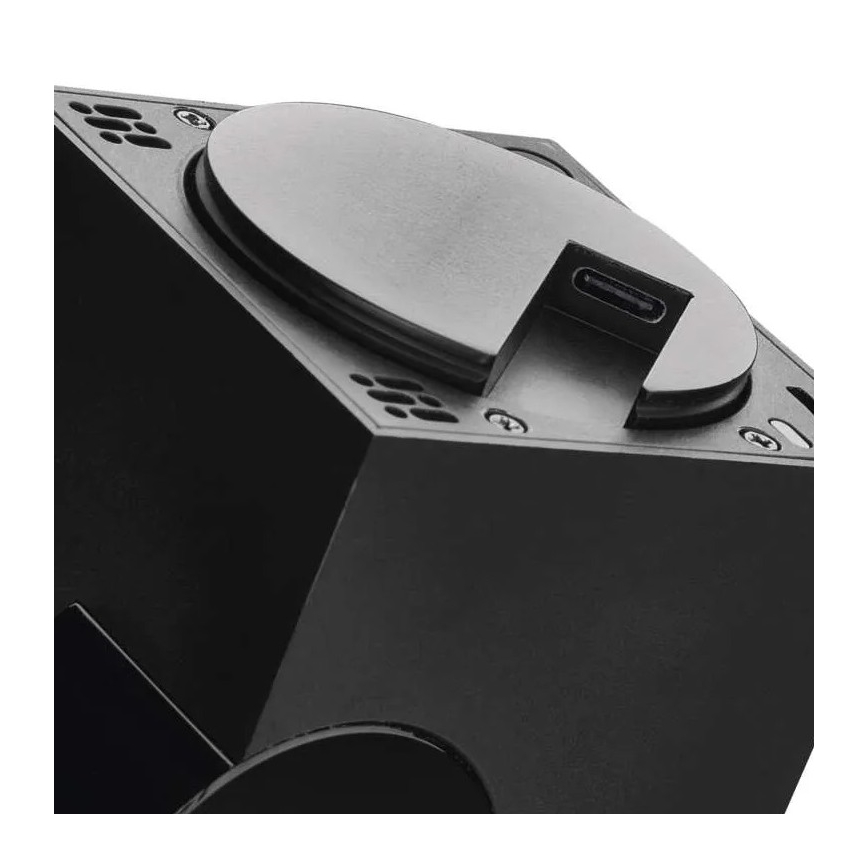Caméra connectée d'intérieur pivotante avec détecteur de mouvement GoSmart 5V Wi-Fi Tuya noir