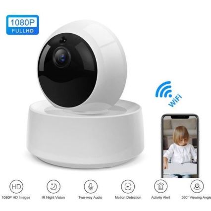 Caméra connectée LED/5V/FULL HD 1080P Wi-Fi