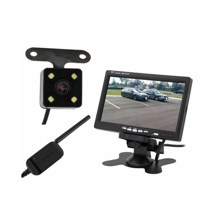 Caméra de recul sans fil avec LCD Wi-Fi 12V IP66