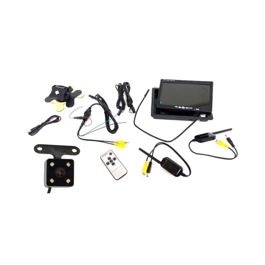 Caméra de recul sans fil avec LCD Wi-Fi 12V IP66