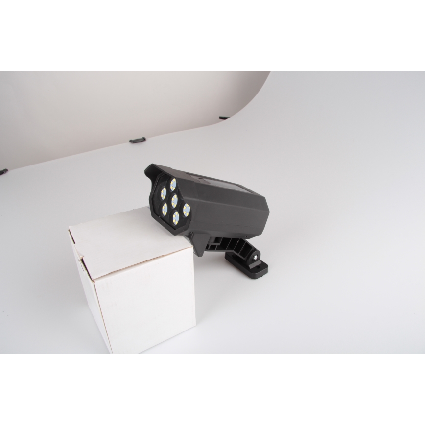 Caméra de surveillance factice avec détecteur et avec panneau solaire LED/5W/5,5V 800 mAh IP65 + Télécommande