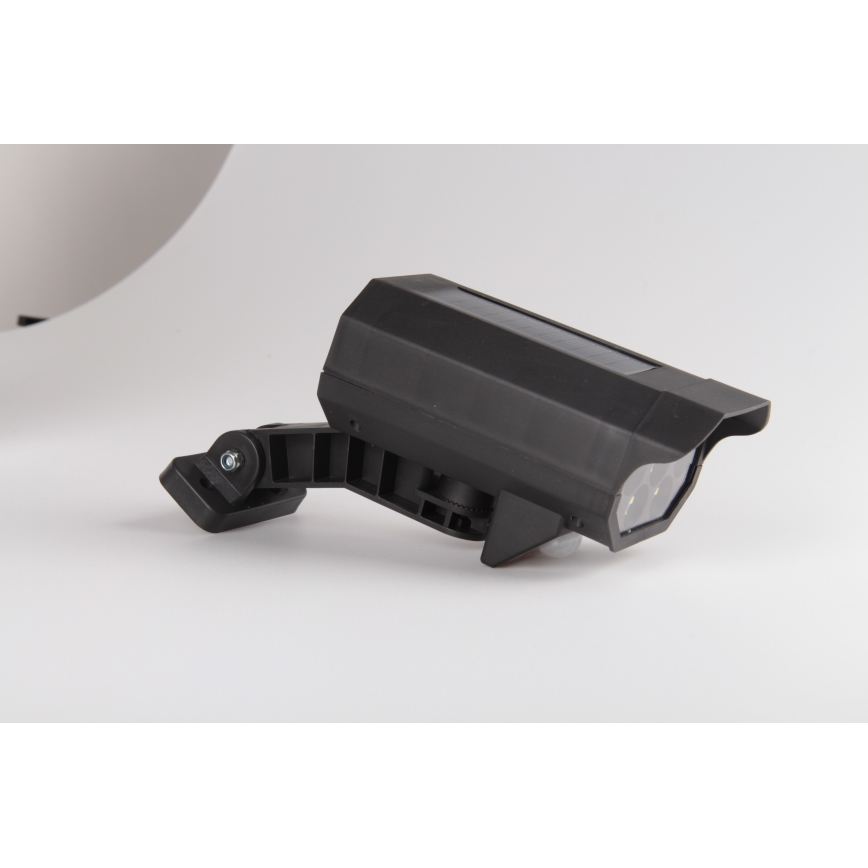 Caméra de surveillance factice avec détecteur et avec panneau solaire LED/5W/5,5V 800 mAh IP65 + Télécommande