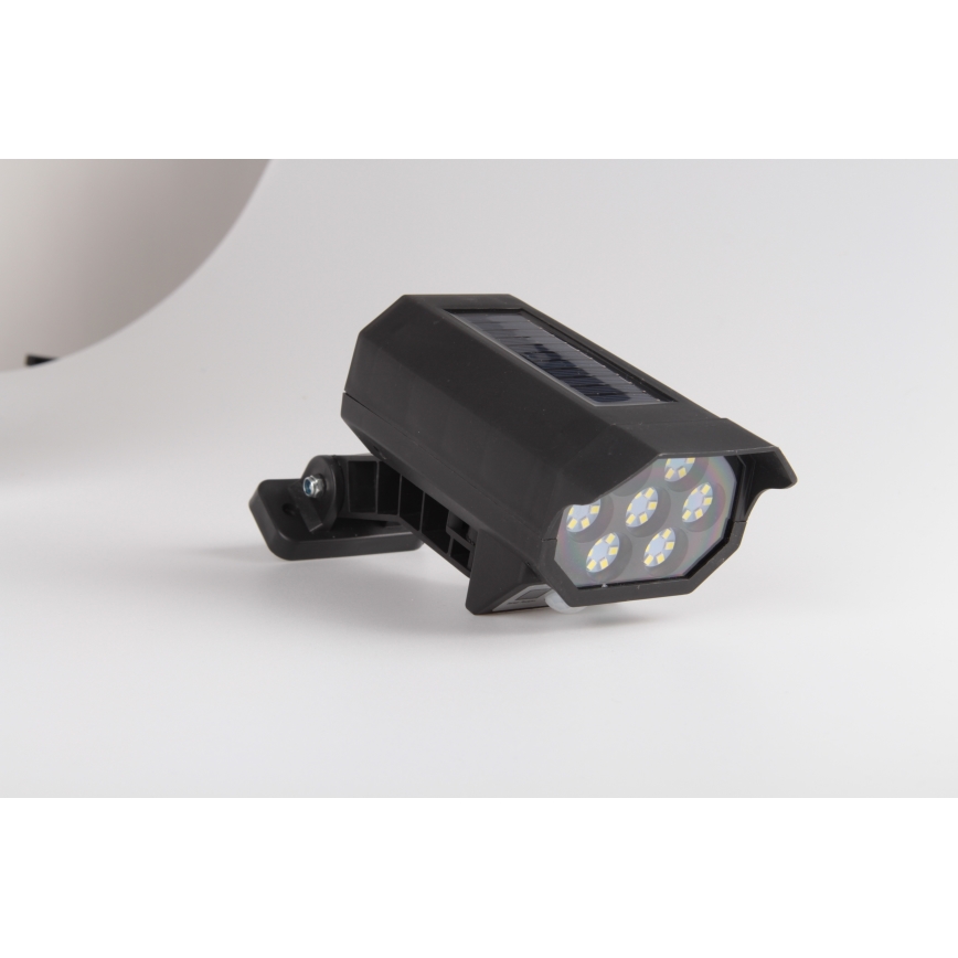 Caméra de surveillance factice avec détecteur et avec panneau solaire LED/5W/5,5V 800 mAh IP65 + Télécommande