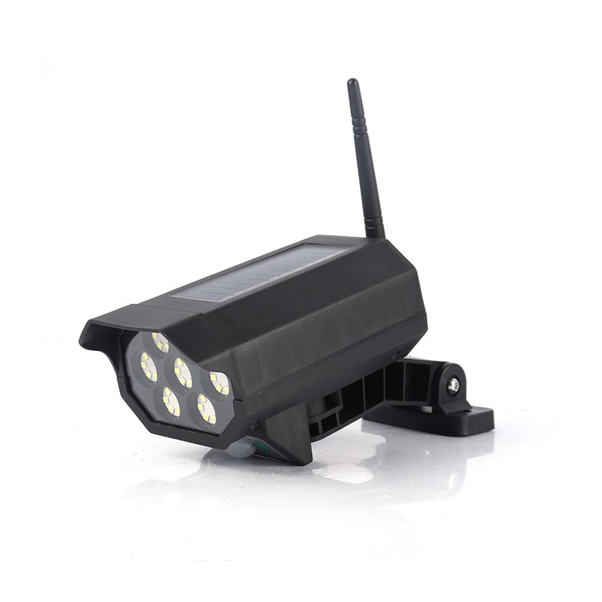 Caméra de surveillance factice avec détecteur et avec panneau solaire LED/5W/5,5V 800 mAh IP65 + Télécommande