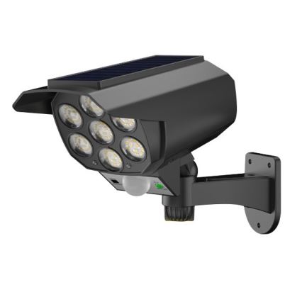 Caméra de surveillance factice avec détecteur et avec panneau solaire LED/5W/5,5V 800 mAh IP65 + Télécommande