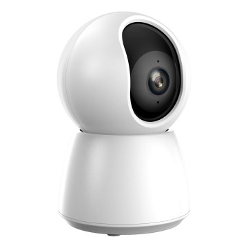 Caméra de surveillance intelligente Wi‑Fi Tuya 2K 5V blanche