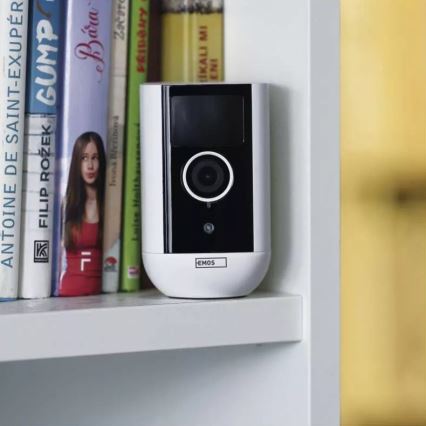 Caméra extérieure connectée avec détecteur de mouvement GoSmart 5V 9600mAh IP65 Wi-Fi Tuya