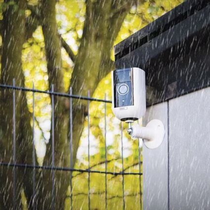 Caméra extérieure connectée avec détecteur de mouvement GoSmart 5V 9600mAh IP65 Wi-Fi Tuya