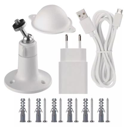 Caméra extérieure connectée avec détecteur de mouvement GoSmart 5V 9600mAh IP65 Wi-Fi Tuya