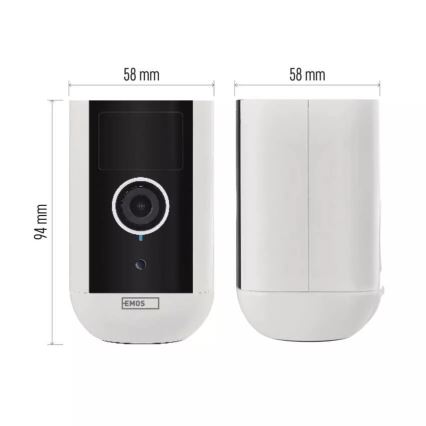 Caméra extérieure connectée avec détecteur de mouvement GoSmart 5V 9600mAh IP65 Wi-Fi Tuya