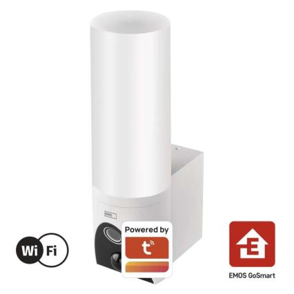 Caméra extérieure connectée avec éclairage GoSmart LED/12W/230V IP65 Wi-Fi Tuya blanc