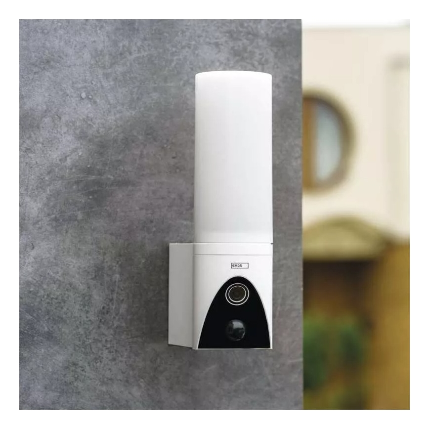 Caméra extérieure connectée avec lumière GoSmart LED/12W/230V IP65 Wi-Fi Tuya blanc