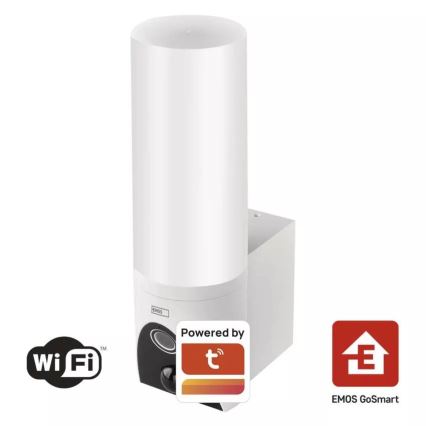 Caméra extérieure connectée avec lumière GoSmart LED/12W/230V IP65 Wi-Fi Tuya blanc