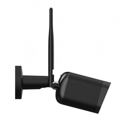 Caméra extérieure intelligente avec capteur Full HD 1080p 12V IP65 Wi‑Fi compatible Tuya noire
