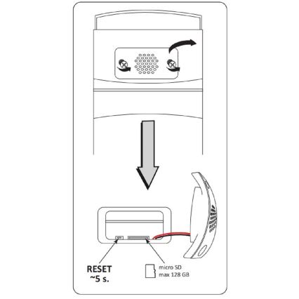 Caméra intelligente d'extérieur COSMO LED/230V/Wi-Fi Tuya IP65