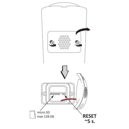 Caméra intelligente d'extérieur COSMO LED/230V/Wi-Fi Tuya IP66