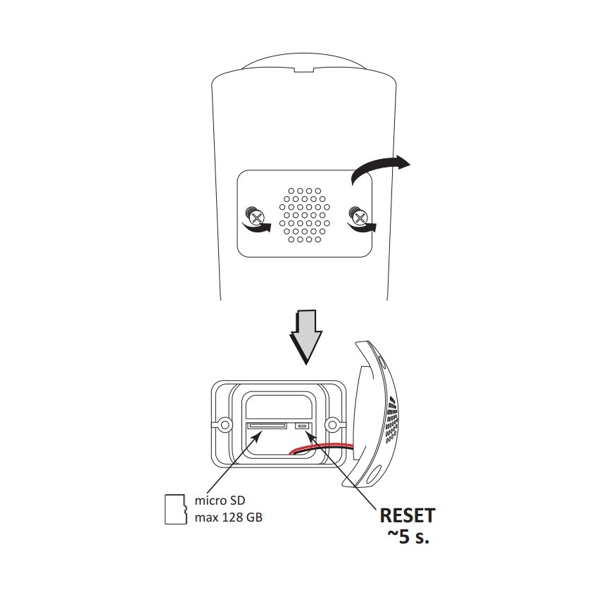 Caméra intelligente d'extérieur COSMO LED/230V/Wi-Fi Tuya IP66