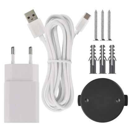 Caméra intérieure pivotante intelligente avec capteur de mouvement GoSmart 5V Wi-Fi Tuya blanche