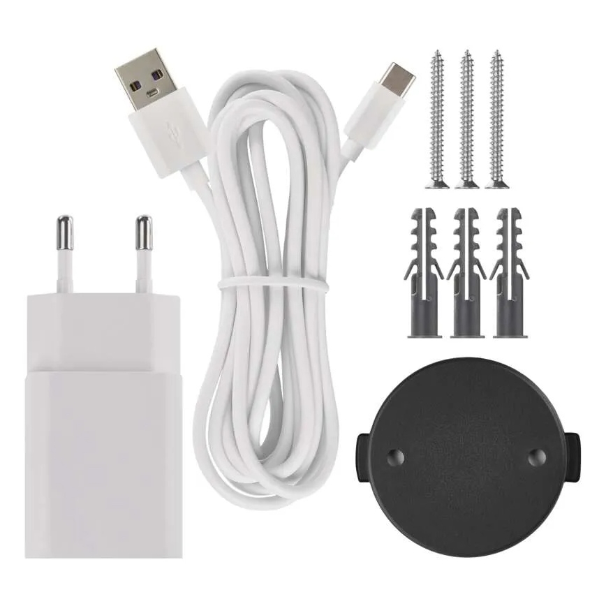 Caméra intérieure pivotante intelligente avec capteur de mouvement GoSmart 5V Wi-Fi Tuya blanche